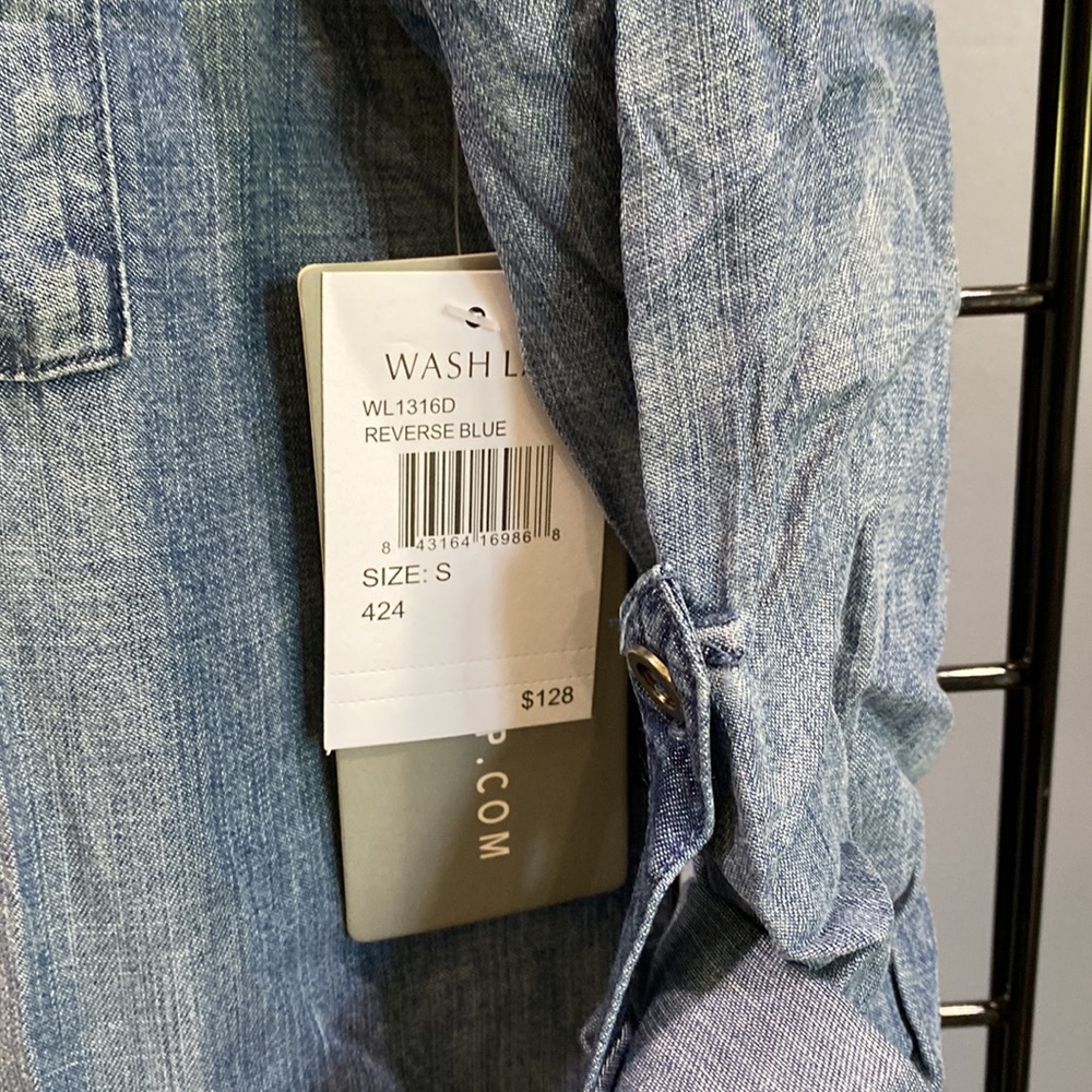 Wash Lab Chambray Shirtdress - Picture 5 of 10